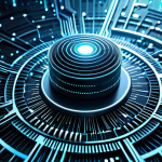 A sophisticated, abstract representation of artificial intelligence optimization and performance, featuring a central glowing core of efficient data processing, surrounded by a complex network of interconnected, sleek digital pathways. Subtle elements suggesting high-performance computing hardware and rapid data flow are integrated into the background. The scene conveys innovation, speed, and cutting-edge technology in a clean, futuristic environment. safe for work, appropriate content, fully clothed, professional, high quality, digital art, concept art, ultra detailed, volumetric lighting.