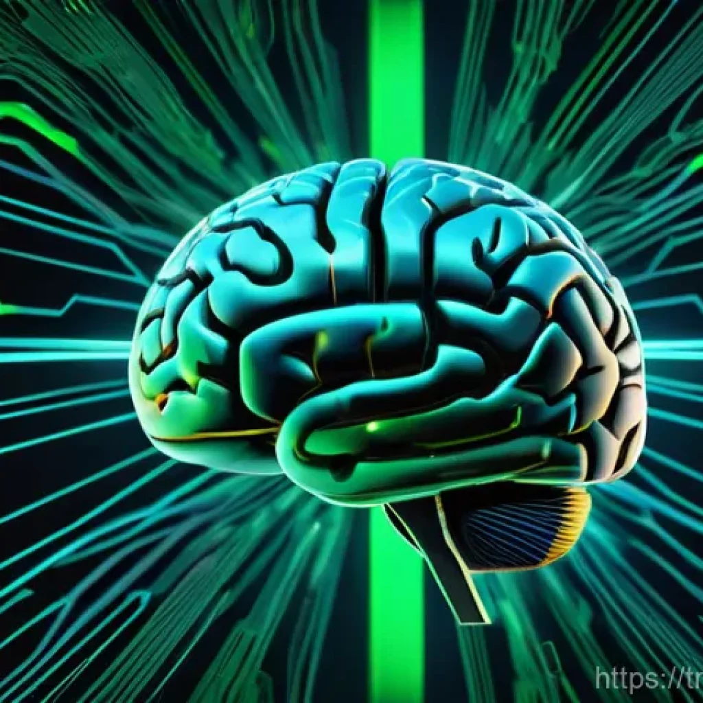 Transformer 아키텍처의 대안 기술 - **Prompt:** A conceptual digital artwork illustrating "Smarter, Lighter AI Brains." Focus on a futur...