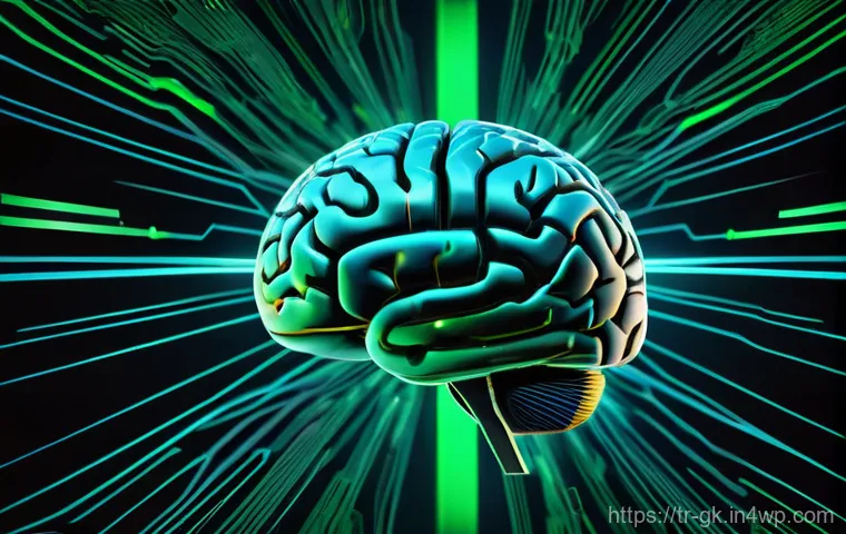 Transformer 아키텍처의 대안 기술 - **Prompt:** A conceptual digital artwork illustrating "Smarter, Lighter AI Brains." Focus on a futur...