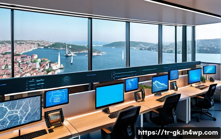 Transformer 아키텍처의 국제적 연구 동향 - A futuristic technology research lab in Istanbul, Turkey, showcasing Turkish engineers and data scie...